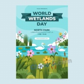 世界动植物湿地日平面海报