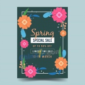 春日新品折扣促销广告