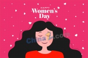 妇女节快乐矢量卡通插图