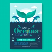 世界海洋日庆祝活动海报