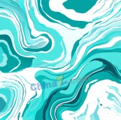 蓝绿色大理石花纹矢量背景