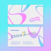 时尚创意名片矢量模板设计