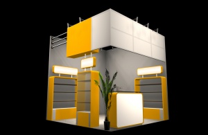 立方形展厅展台模型设计