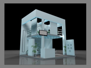 3D展厅展台模型效果图