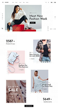 时尚服装商店网站HTML5模板