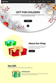 生日礼物商店网站HTML5模板