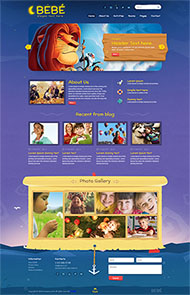 儿童幼儿园响应式网站模板