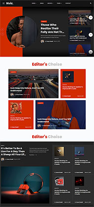 博客杂志资讯网站HTML5模板
