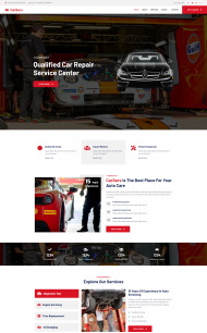 汽车保养维修HTML5网站模板