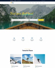 响应式旅游旅行资讯类网站模板