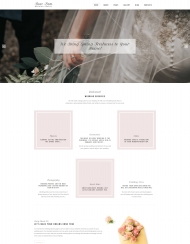 HTML5浪漫风格婚礼婚纱婚庆网站模板