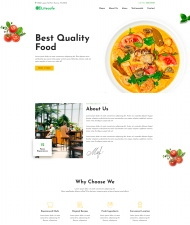 意大利餐饮美食店宣传网站模板