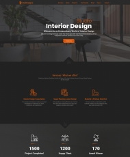 HTML5室内设计公司企业网站模板