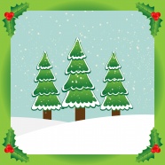 圣诞树卡片设计图片