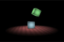 CSS3 3D方块弹跳动画特效