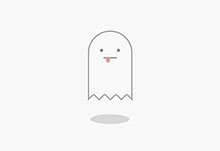 纯CSS3吐舌头的幽灵动画特效