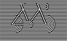 CSS3创意横条状线条自行车特效