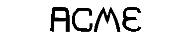 Acme字体