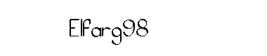 Elfarg98字体
