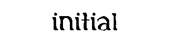 Initial字体