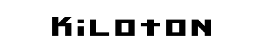 Kiloton字体