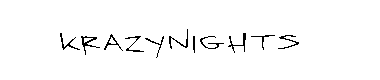Krazynights字体