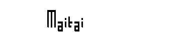 Maitai字体