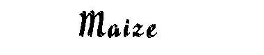 Maize字体