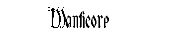 Manticore字体