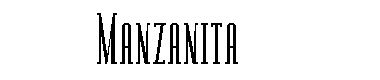 Manzanita字体