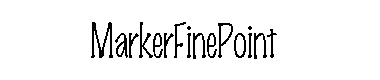 MarkerFinePoint字体