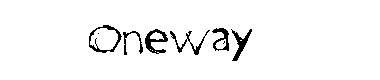 One Way字体