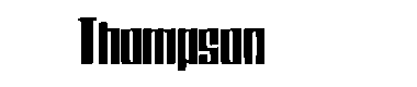 Thompson字体