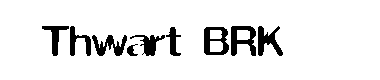 Thwart字体