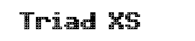 Triad XS字体