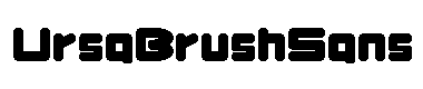 UrsaBrushSans字体