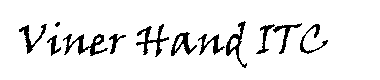 Viner Hand ITC字体