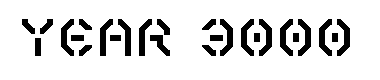 year 3000字体