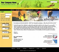 欧美登山网站模板