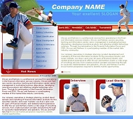 棒球网站模板