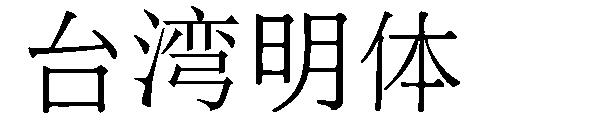 台湾明体字体