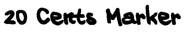 20 Cents Marker字体