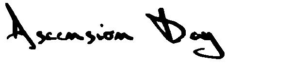Ascension Day字体