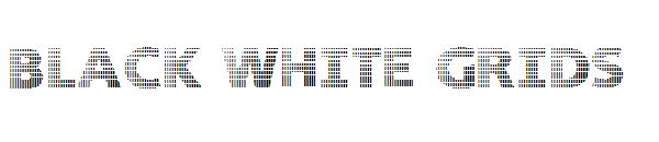 Black White Grids字体