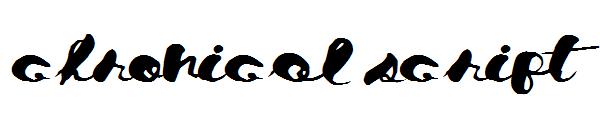 Chronical Script字体