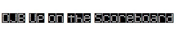 DJB Up on the Scoreboard字体
