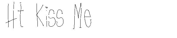 Ht Kiss Me字体