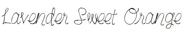 Lavender Sweet Orange字体