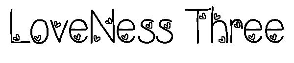 LoveNess Three字体
