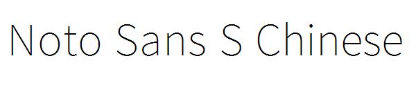 Noto Sans S Chinese字体